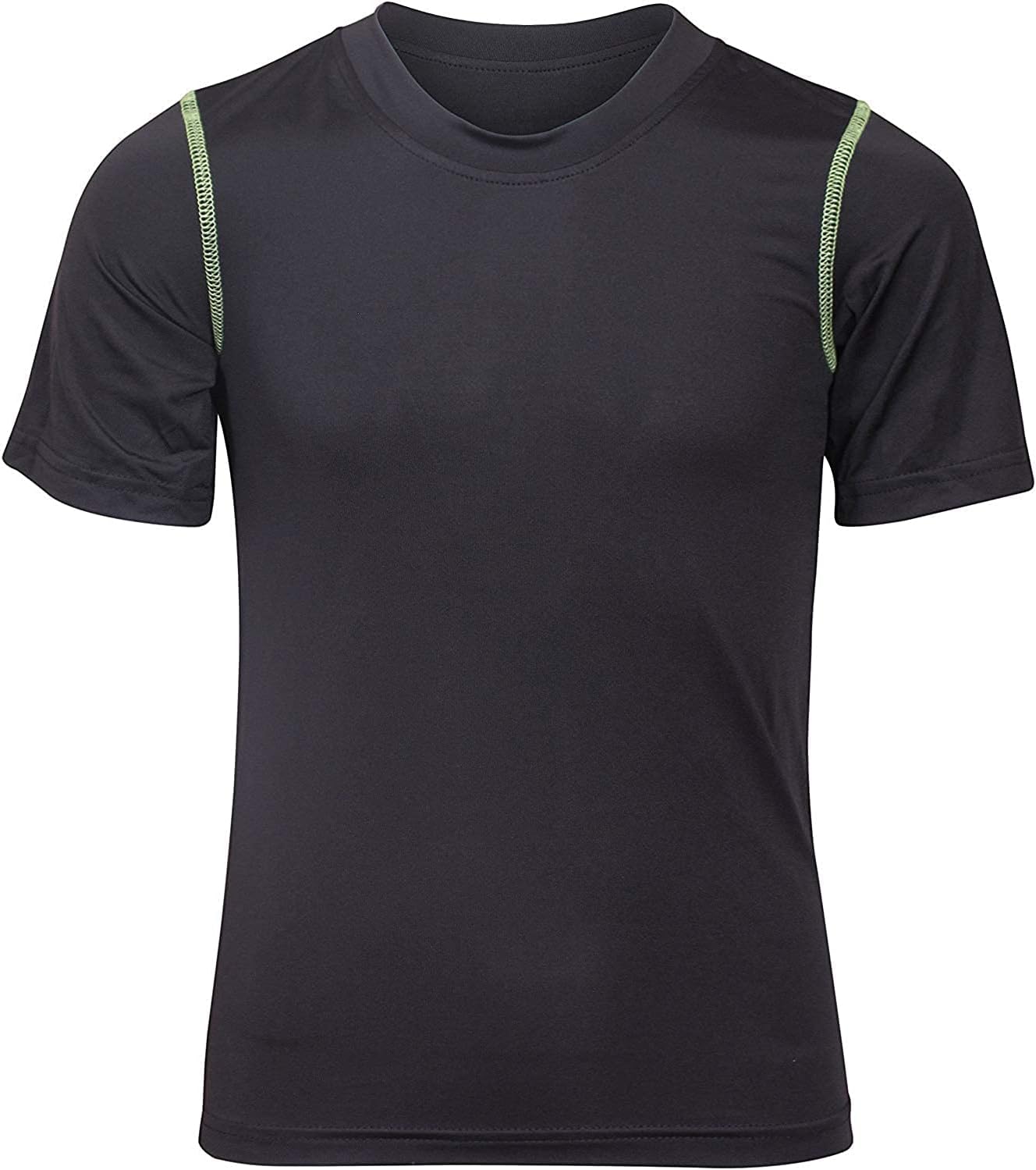 Boys Active Shirt - 4 Pack Athletic Performance Dry Fit Youth Shirt for Boys - Short Sleeve Kids Tshirts